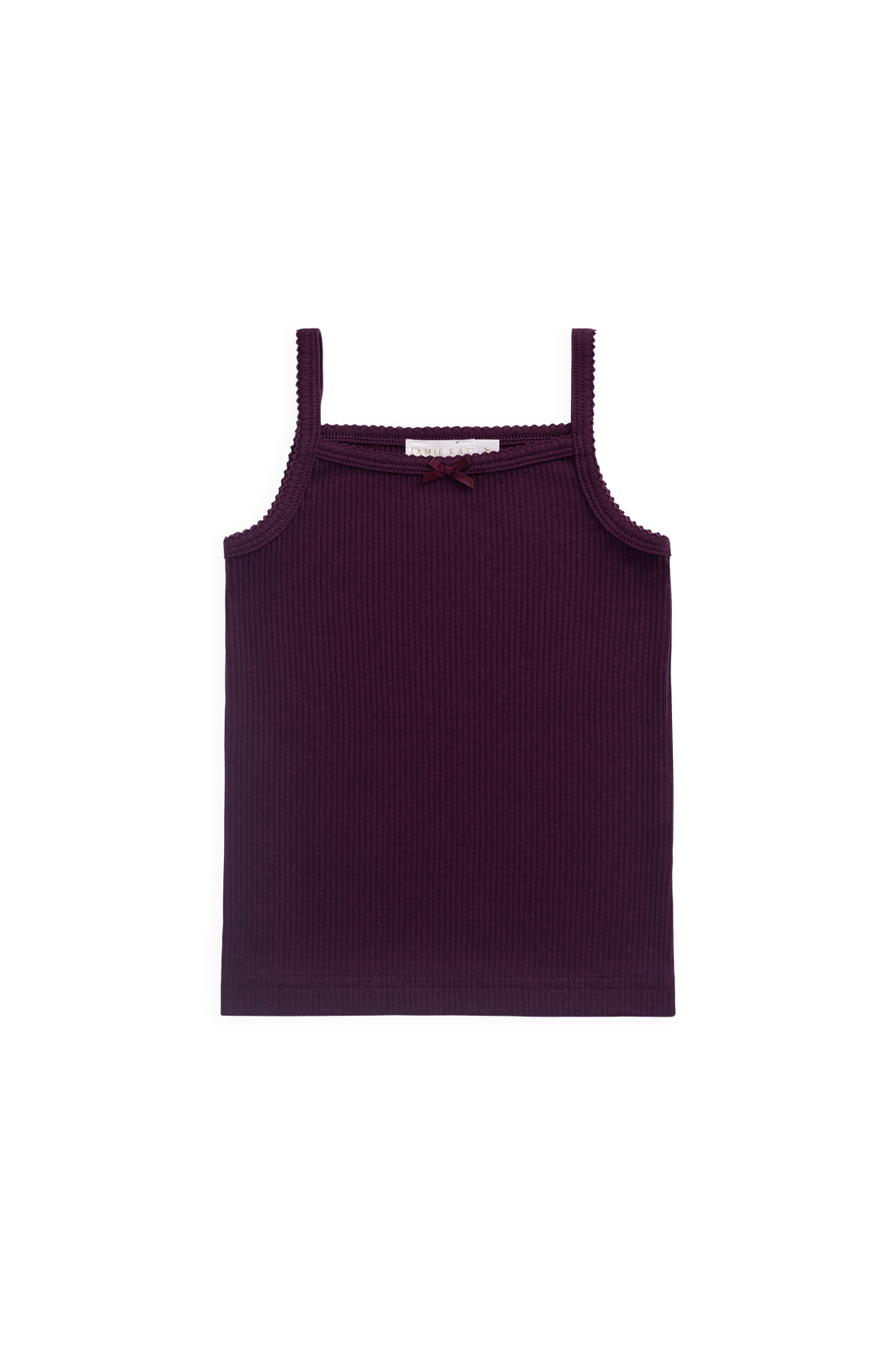 Organic Cotton Modal Laylin Singlet - Fig Childrens Singlet from Jamie Kay USA