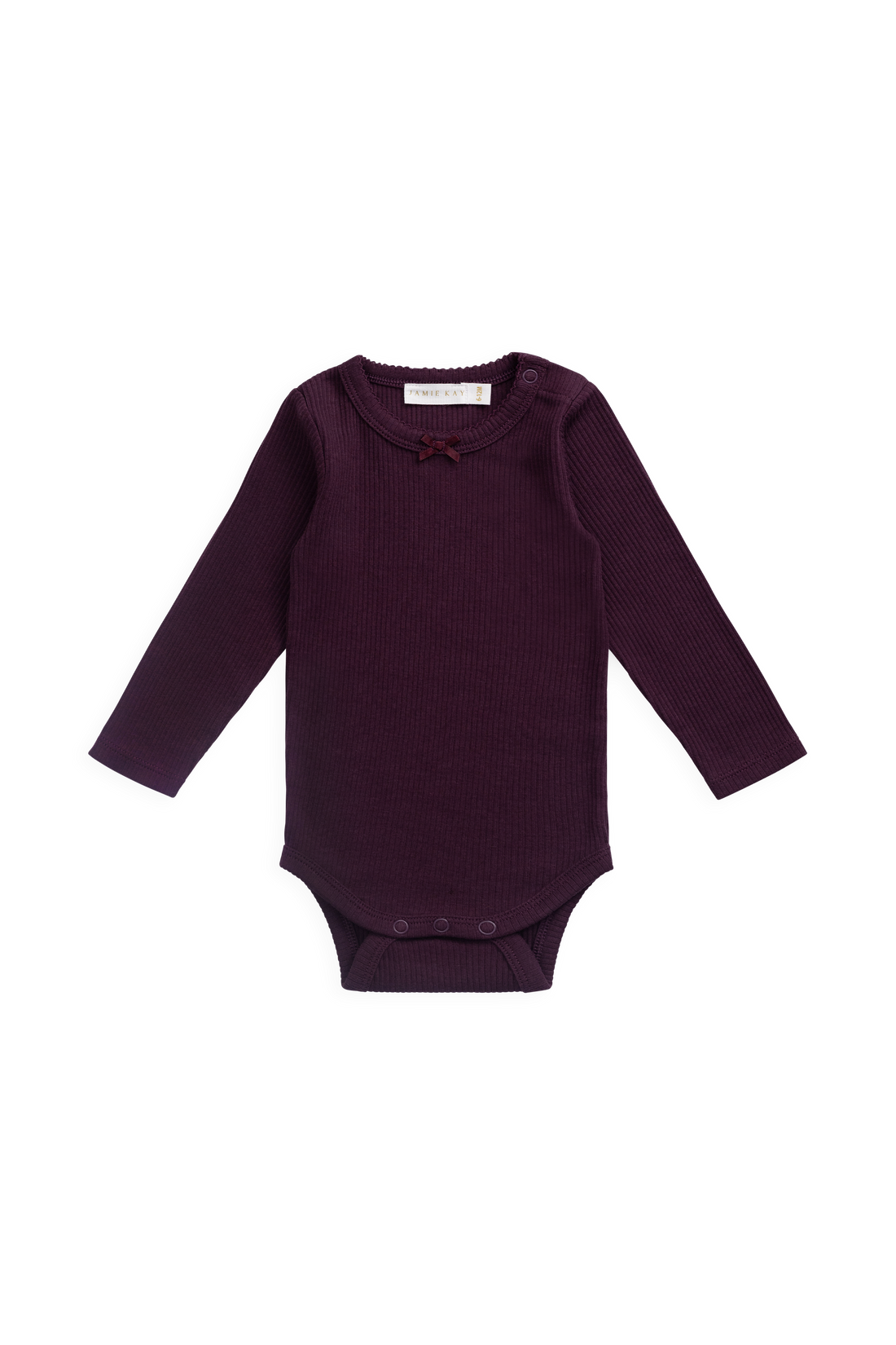 Organic Cotton Modal Maude Bodysuit - Fig Childrens Bodysuit from Jamie Kay USA