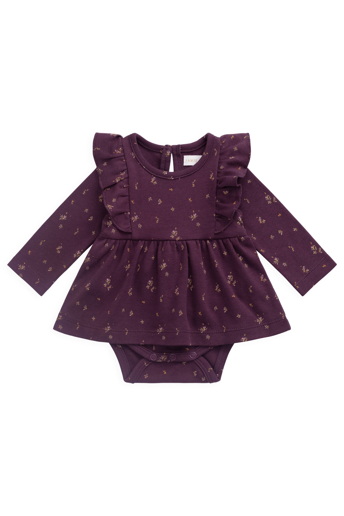 Organic Cotton Vivienne Playsuit - Dina Fig Childrens Playsuit from Jamie Kay USA