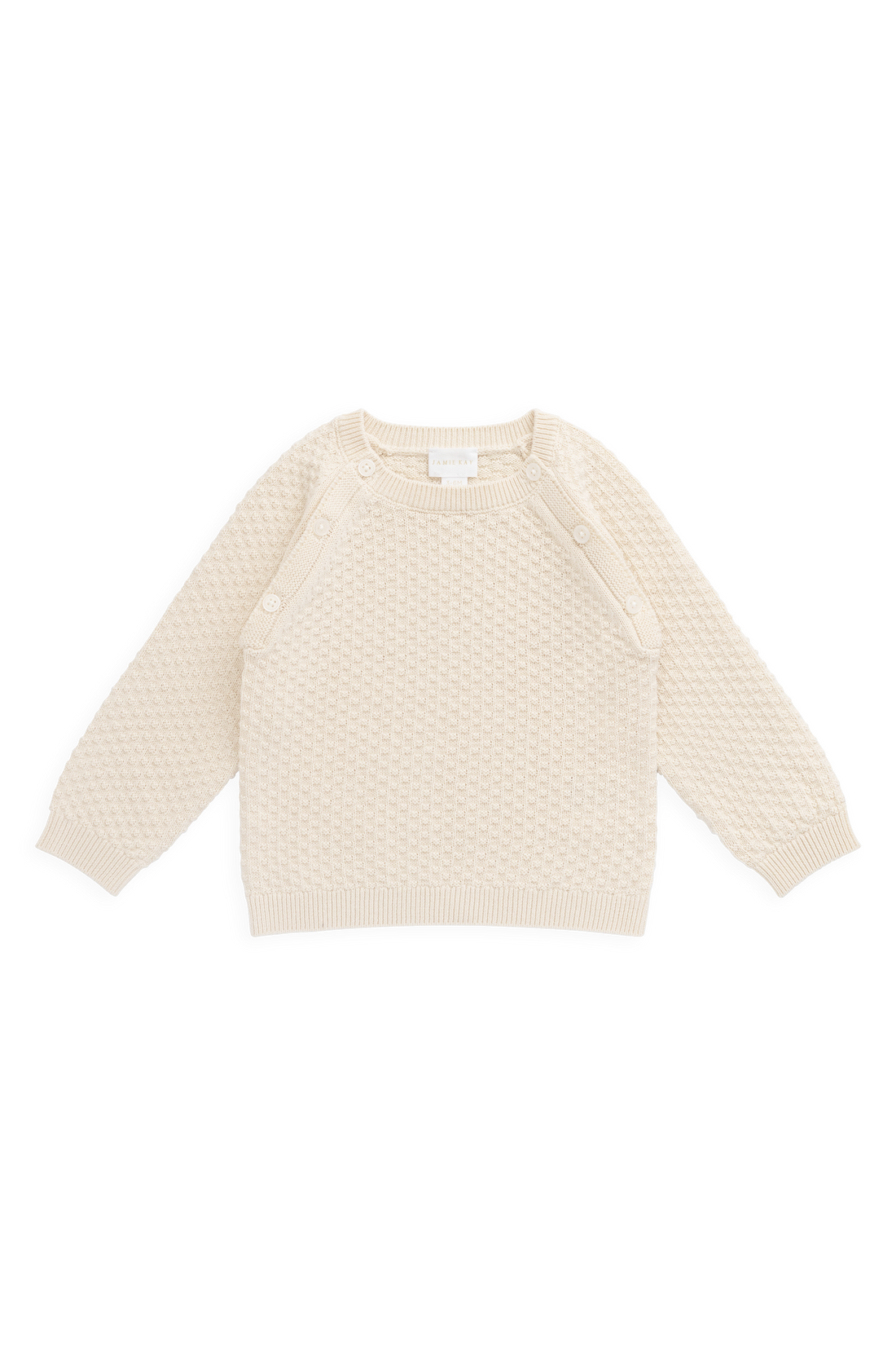 Parker Knit Jumper - Vanilla Childrens Jumper from Jamie Kay USA