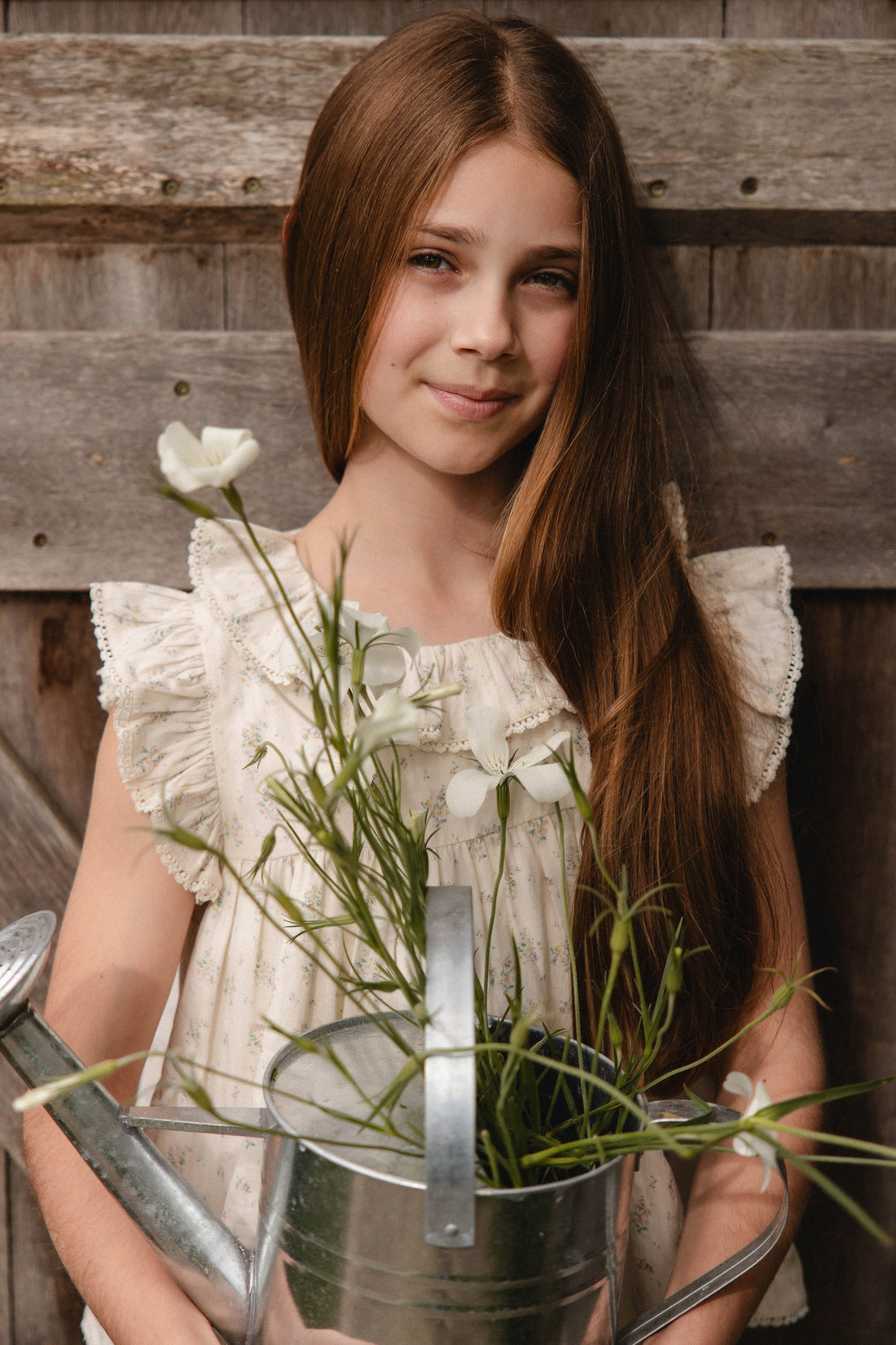 Organic Cotton Banks Blouse - Justine Orchid Childrens Top from Jamie Kay USA