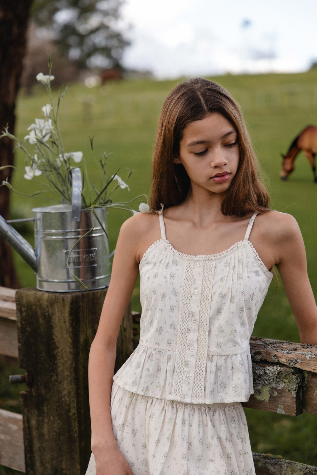 Organic Cotton Miley Top - Justine Orchid Childrens Top from Jamie Kay USA