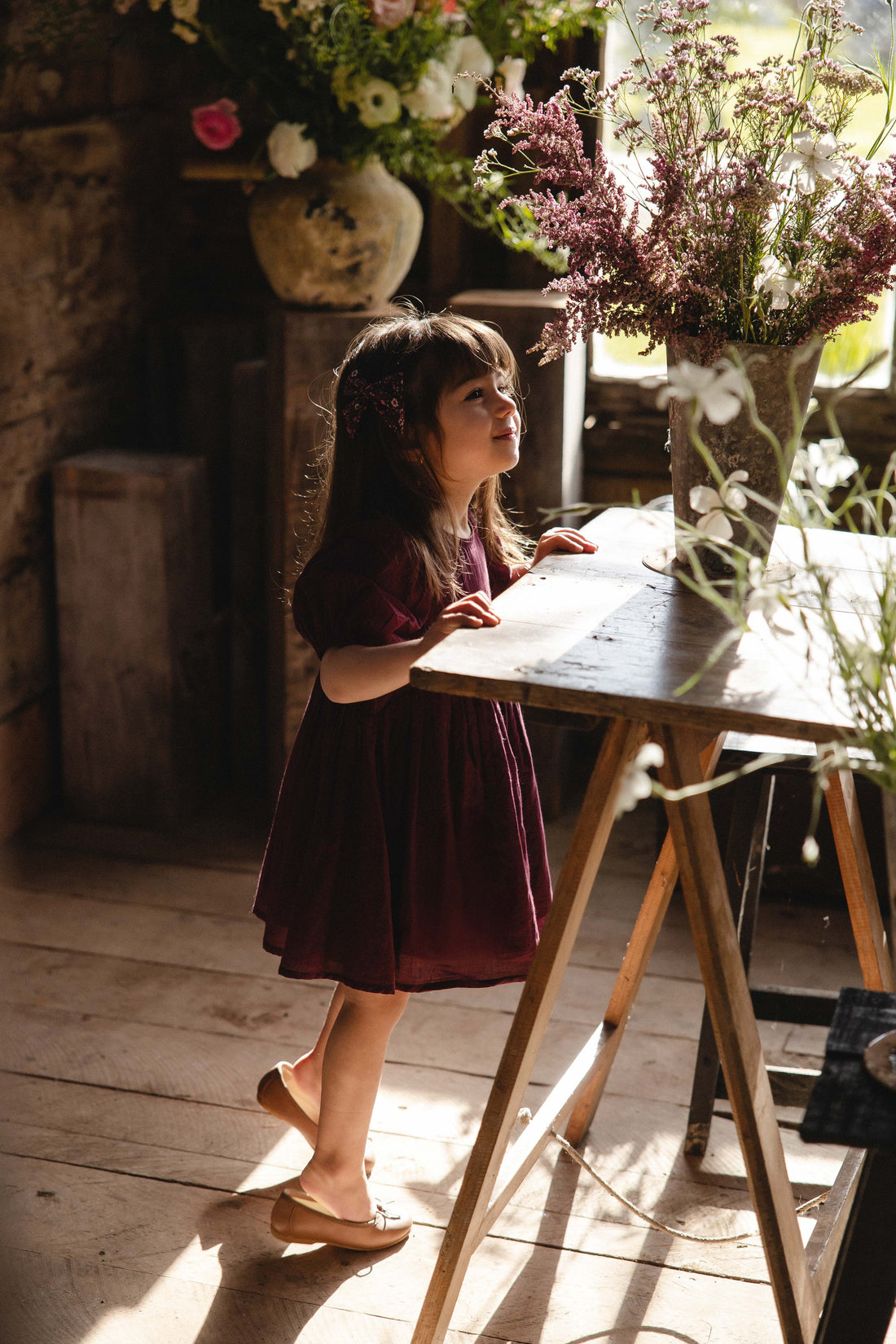 Organic Cotton Frannie Dress - Fig Childrens Dress from Jamie Kay USA