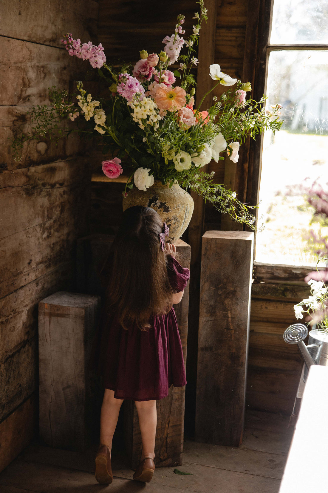 Organic Cotton Frannie Dress - Fig Childrens Dress from Jamie Kay USA