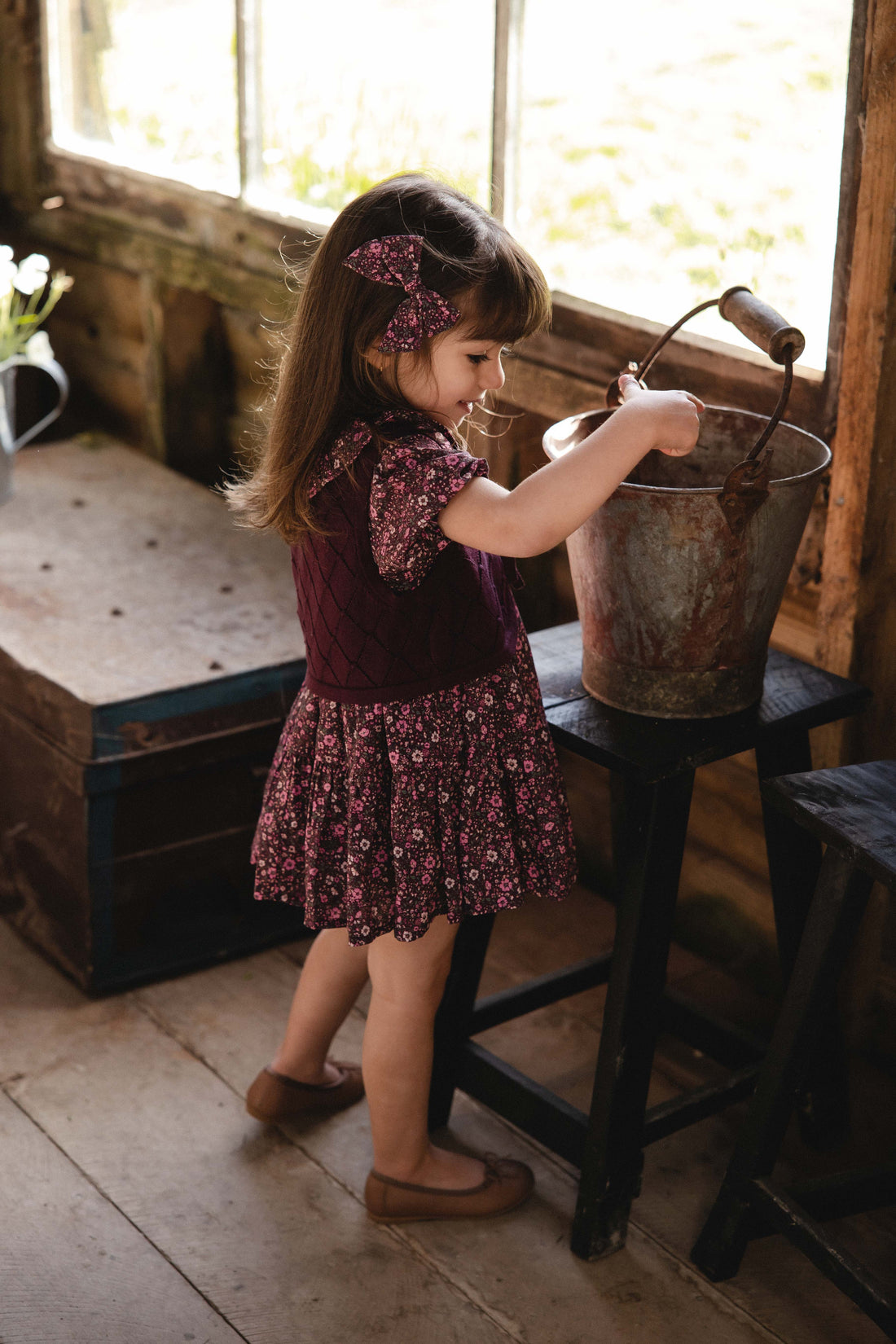 Lilah Knitted Vest - Fig Childrens Vest from Jamie Kay USA