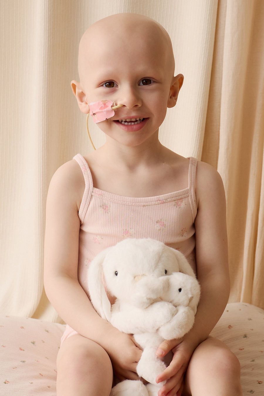 Organic Cotton Fine Rib Ari Singlet Pyjama Set - Simone Morganite Childrens Pyjama from Jamie Kay USA