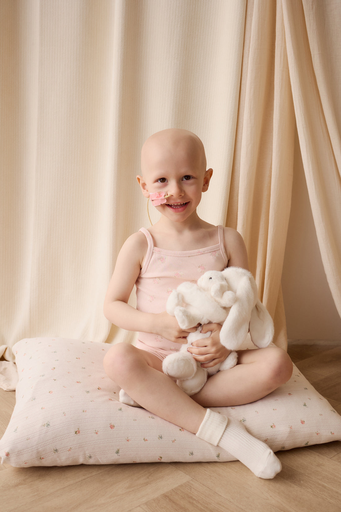 Organic Cotton Fine Rib Ari Singlet Pyjama Set - Simone Morganite Childrens Pyjama from Jamie Kay USA