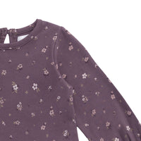 Organic Cotton Bailey Top - Goldie Huckleberry Large Childrens Top from Jamie Kay USA