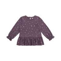 Organic Cotton Bailey Top - Goldie Huckleberry Large Childrens Top from Jamie Kay USA