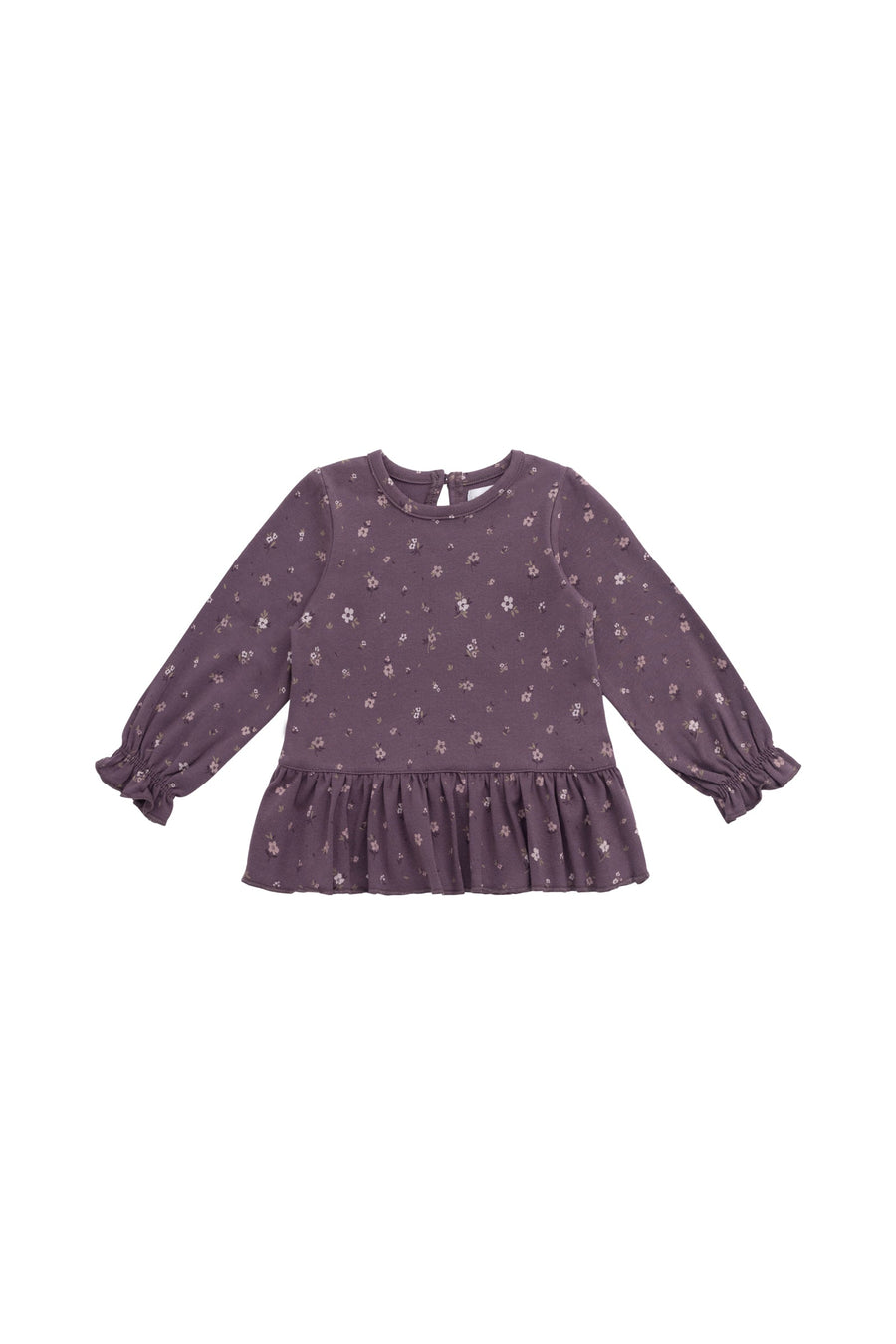 Organic Cotton Bailey Top - Goldie Huckleberry Large Childrens Top from Jamie Kay USA