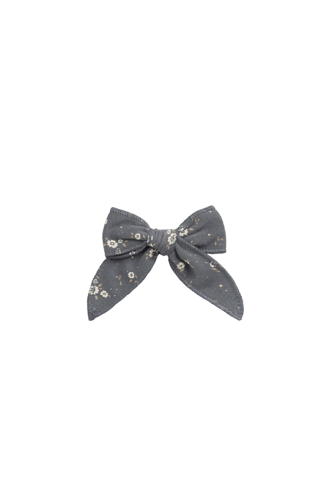 Organic Cotton Bow - Lulu Bloom Lava Childrens Hair Bow from Jamie Kay USA