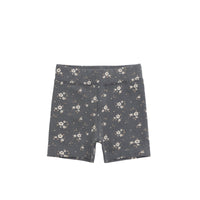 Organic Cotton Everyday Bike Short - Lulu Bloom Lava Childrens Short from Jamie Kay USA