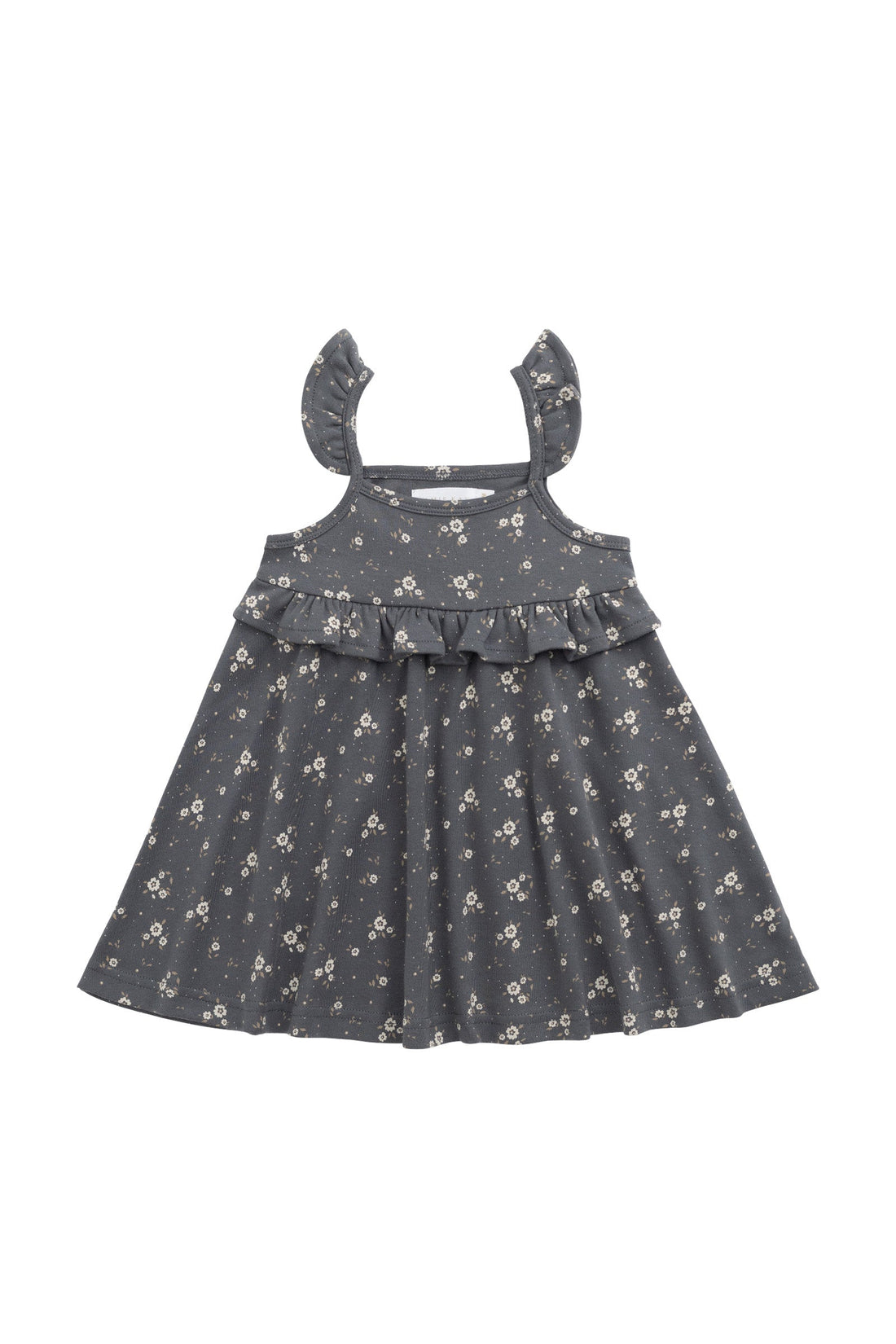 Organic Cotton Molly Dress - Lulu Bloom Lava Childrens Dress from Jamie Kay USA