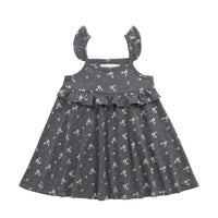 Organic Cotton Molly Dress - Lulu Bloom Lava Childrens Dress from Jamie Kay USA