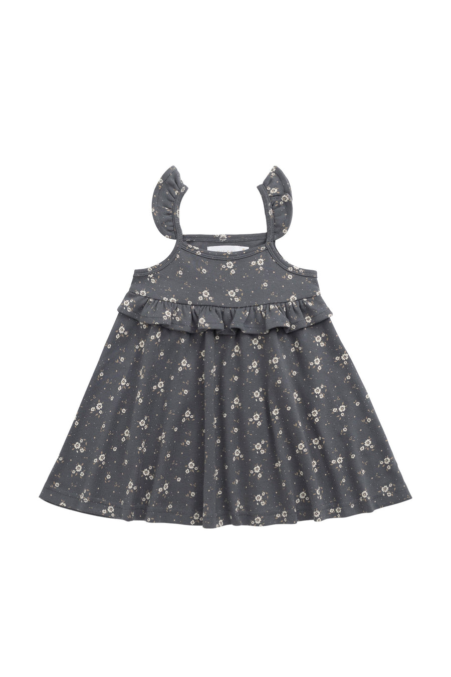 Organic Cotton Molly Dress - Lulu Bloom Lava Childrens Dress from Jamie Kay USA