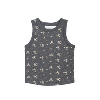 Organic Cotton Molly Singlet - Lulu Bloom Lava Childrens Top from Jamie Kay USA