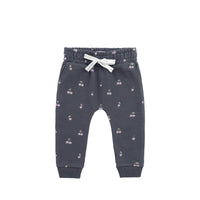 Organic Cotton Morgan Track Pant - Cherry Love Lava Childrens Pant from Jamie Kay USA