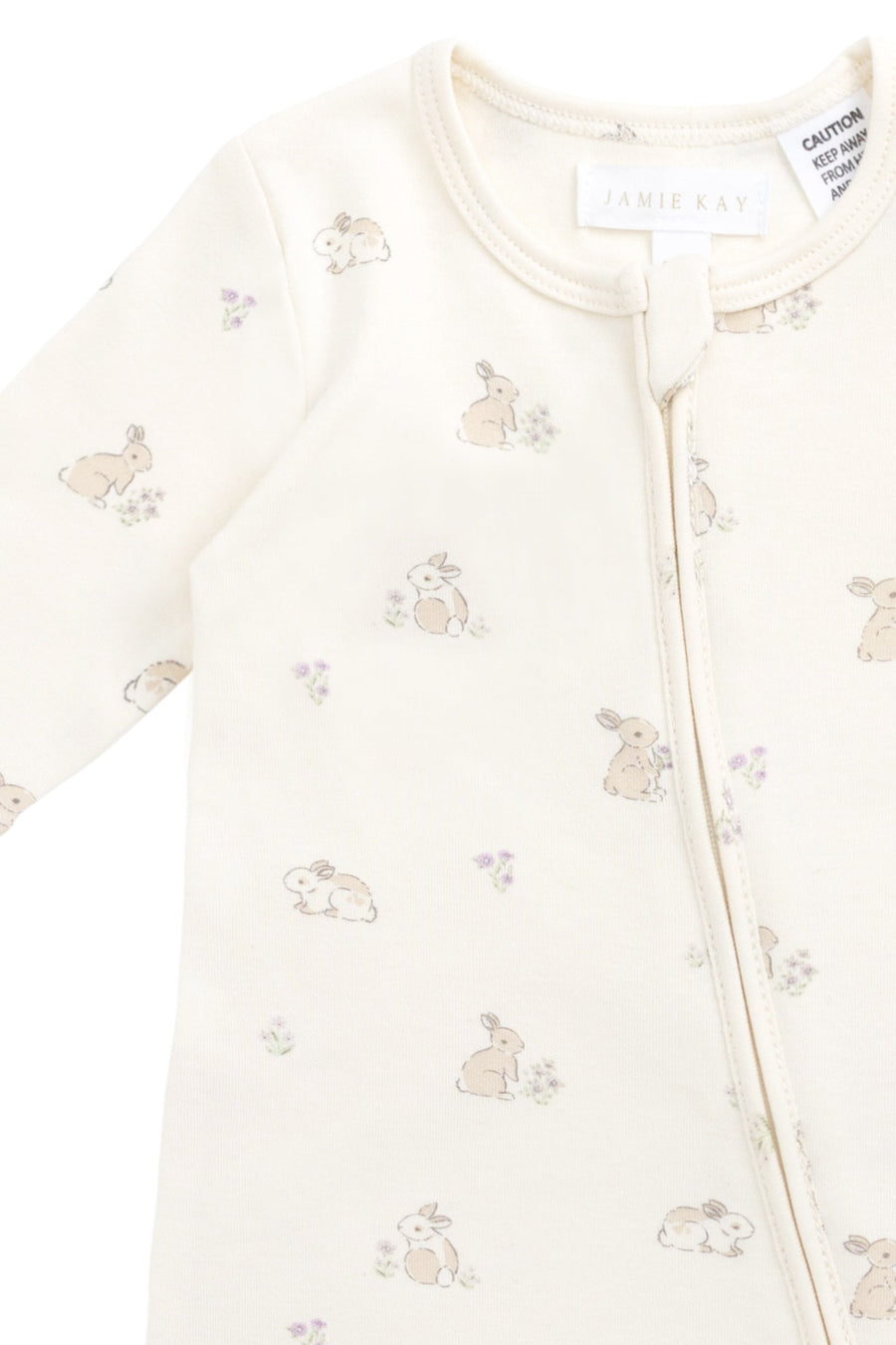 Organic Cotton Reese Zip Onepiece - Pennys Baby Friends Childrens Pyjama from Jamie Kay USA