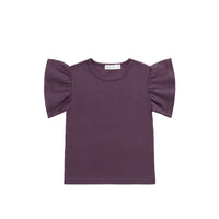 Pima Cotton Leah Top - Blackberry Childrens Top from Jamie Kay USA