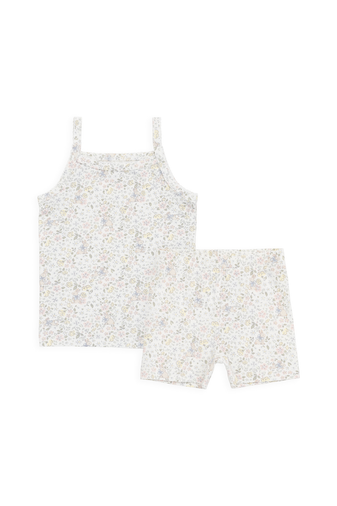 Organic Cotton Jude Singlet Pyjama Set-Cottage Garden Childrens Pyjamas from Jamie Kay USA
