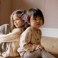 Organic Cotton Everyday Legging - Mini Gingham Bistre Childrens Legging from Jamie Kay USA