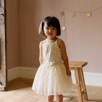 Organic Cotton Casey Top - Emilia Egret Childrens Singlet from Jamie Kay USA