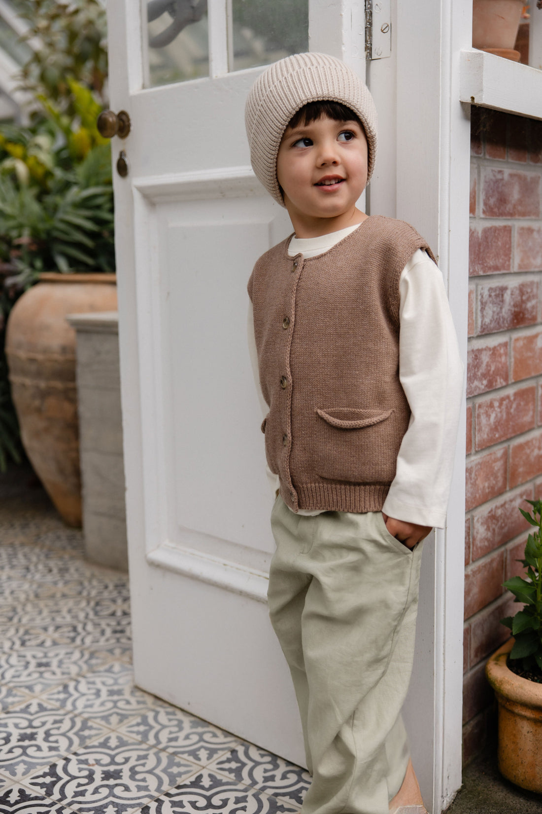 Flynn Vest - Doe Childrens Vest from Jamie Kay USA