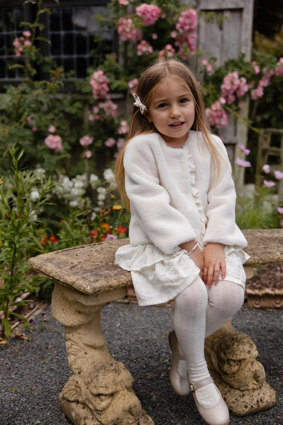 Bowie Jacket-Vanilla Childrens Footwear from Jamie Kay USA