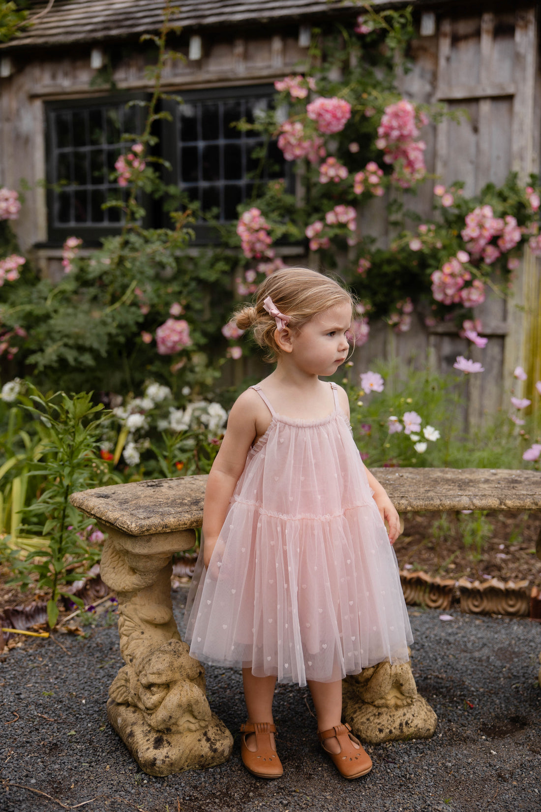 Nylah Dress - Petite Heart Rosie Childrens Dress from Jamie Kay USA