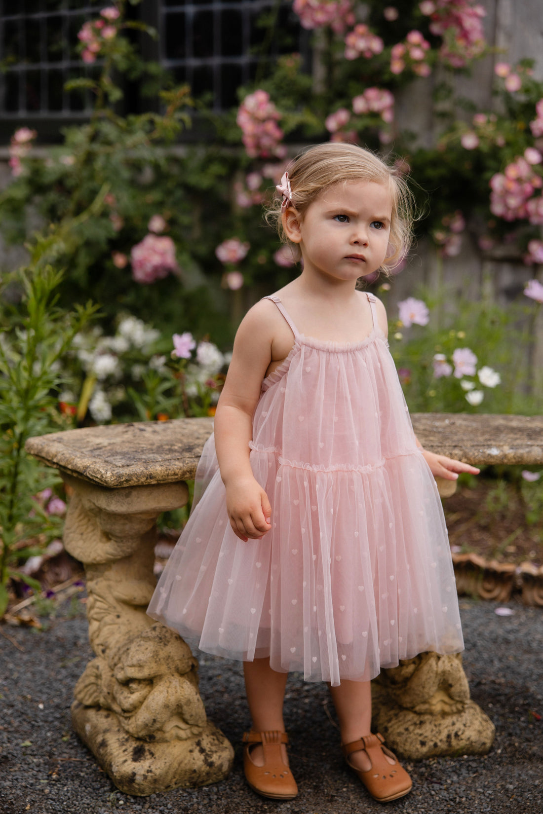 Nylah Dress - Petite Heart Rosie Childrens Dress from Jamie Kay USA
