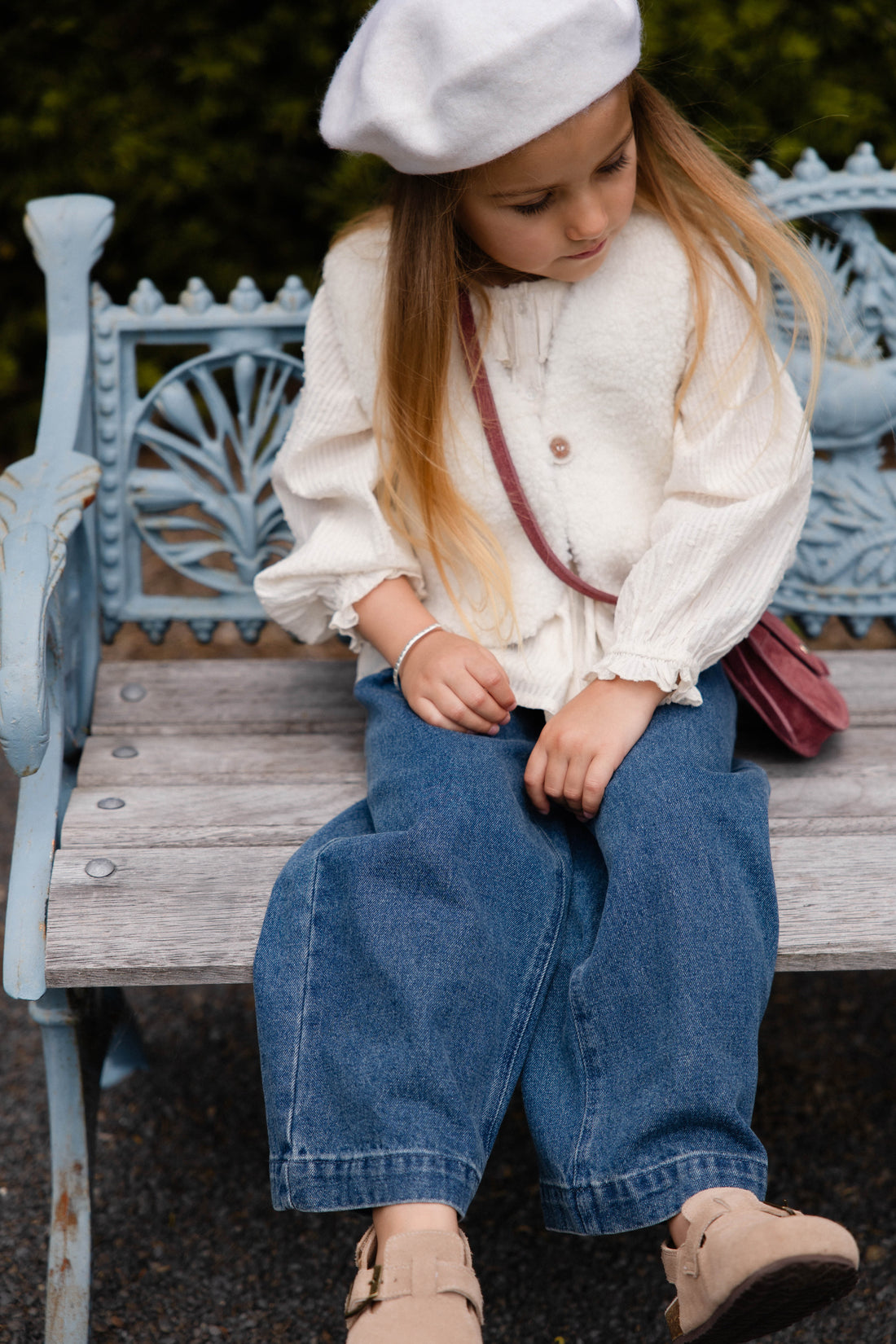 Petal Vest - Natural Childrens Vest from Jamie Kay USA