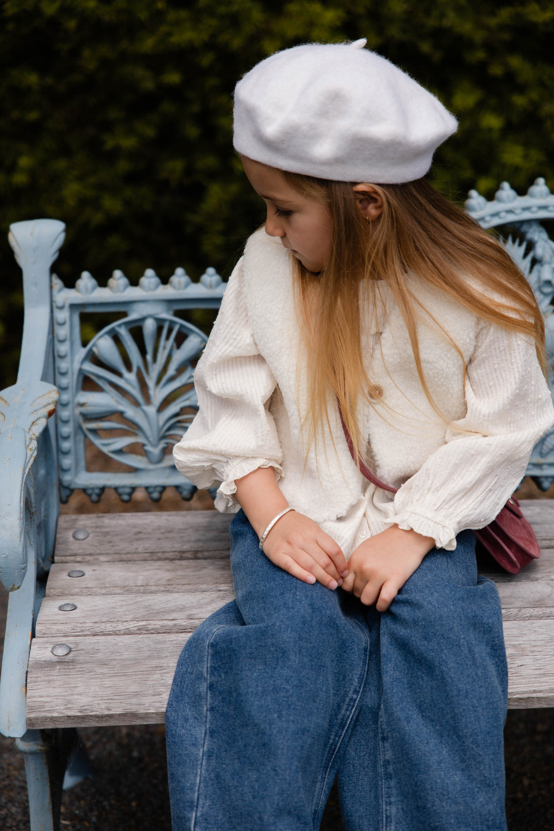 Organic Cotton Cecile Top-Parchment Childrens Top from Jamie Kay USA