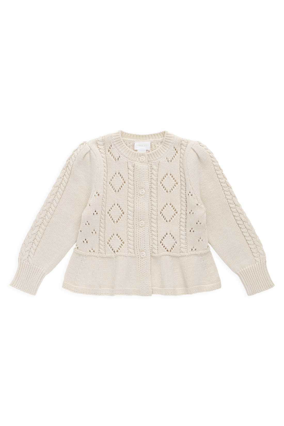 Annabelle Cardigan-Vanilla Childrens Cardigan from Jamie Kay USA