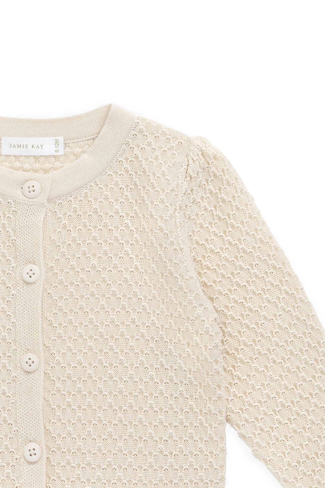 Clementine Cardigan-Vanilla Childrens Cardigan from Jamie Kay USA