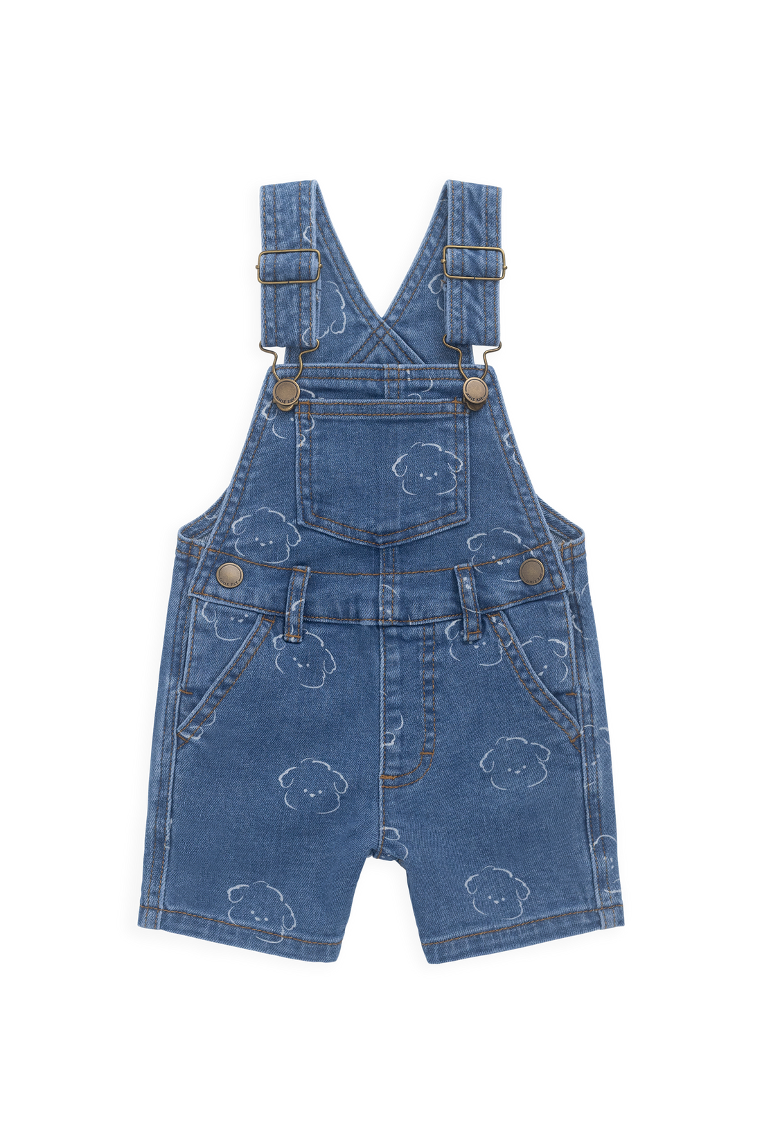 Fenix Short Overalls-Haru Denim Childrens Overall from Jamie Kay USA