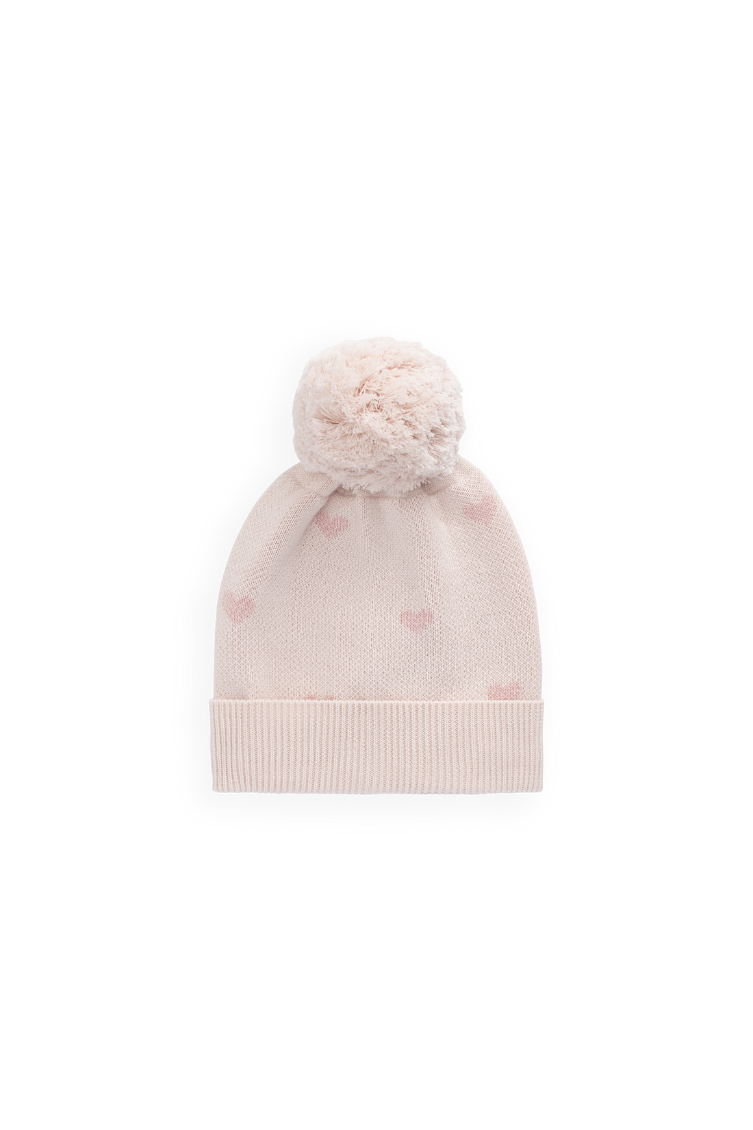 Kate Hat-Kate Heart Jacquard Cotton Candy Childrens Hat from Jamie Kay USA