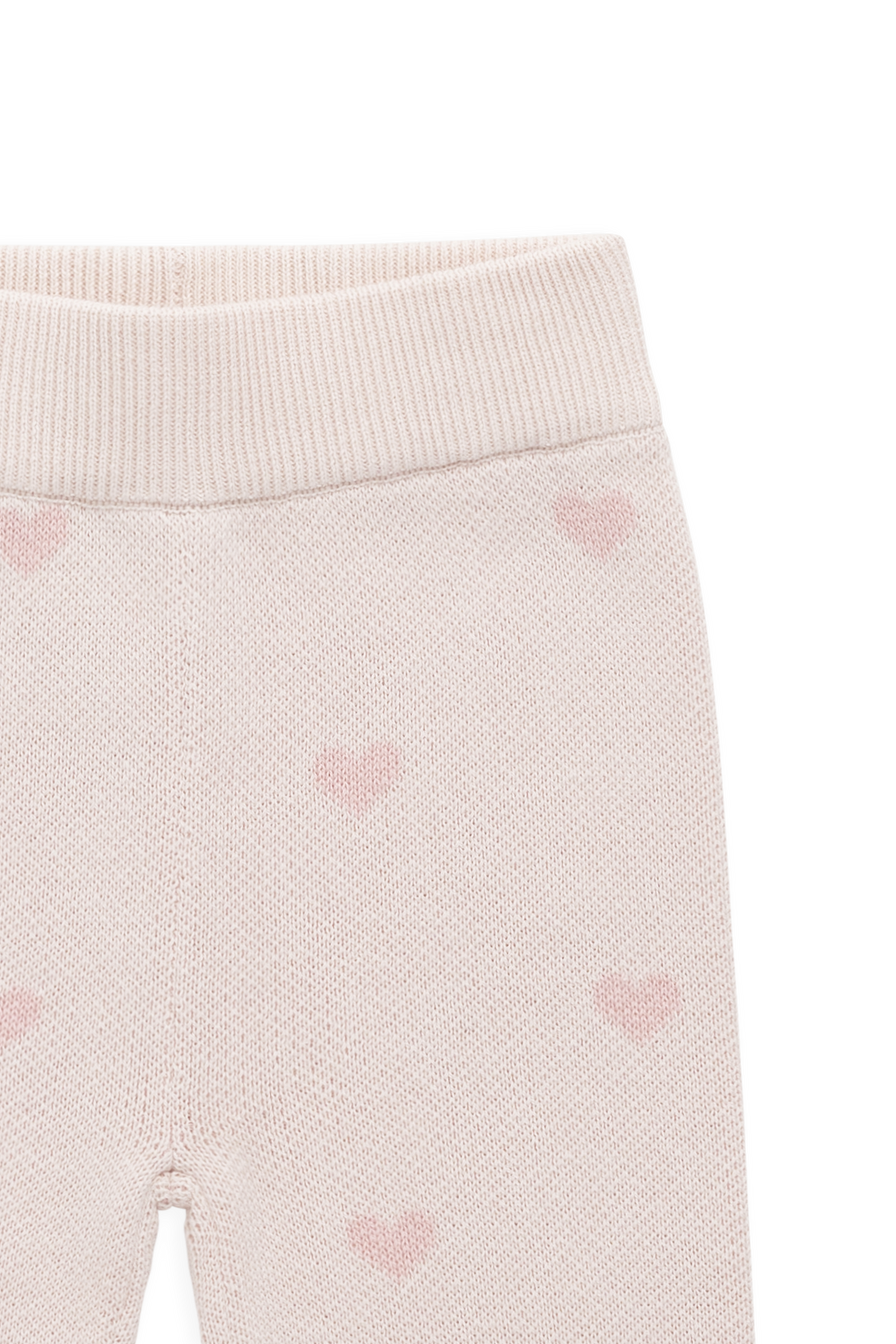 Kate Legging-Kate Heart Jacquard Cotton Candy Childrens Legging from Jamie Kay USA