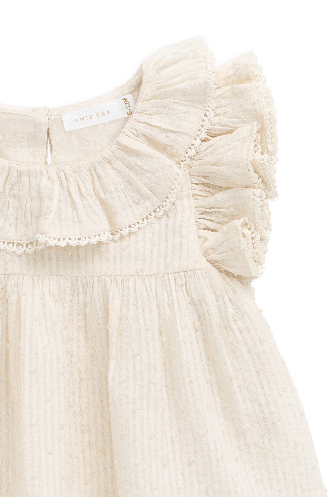 Organic Cotton Banks Blouse-Parchment Childrens Top from Jamie Kay USA