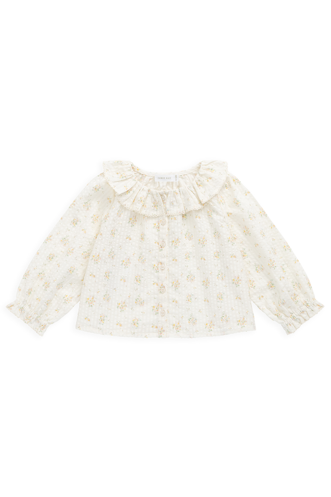 Organic Cotton Cecile Top-Justine Parchment Childrens Top from Jamie Kay USA