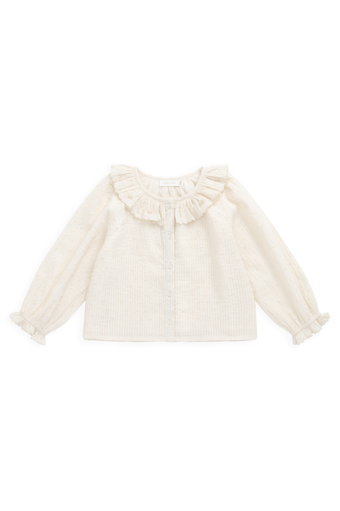 Organic Cotton Cecile Top-Parchment Childrens Top from Jamie Kay USA