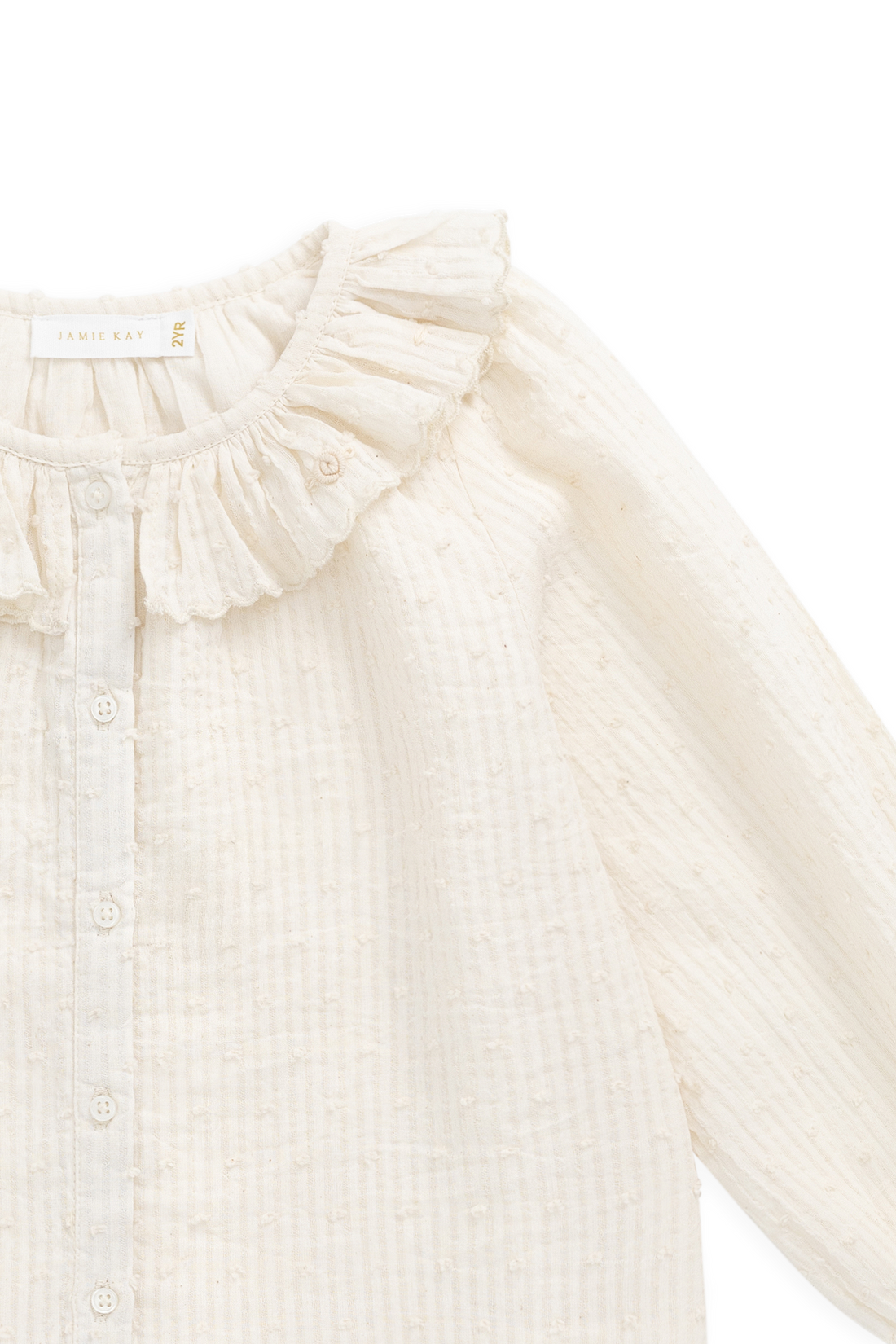 Organic Cotton Cecile Top-Parchment Childrens Top from Jamie Kay USA