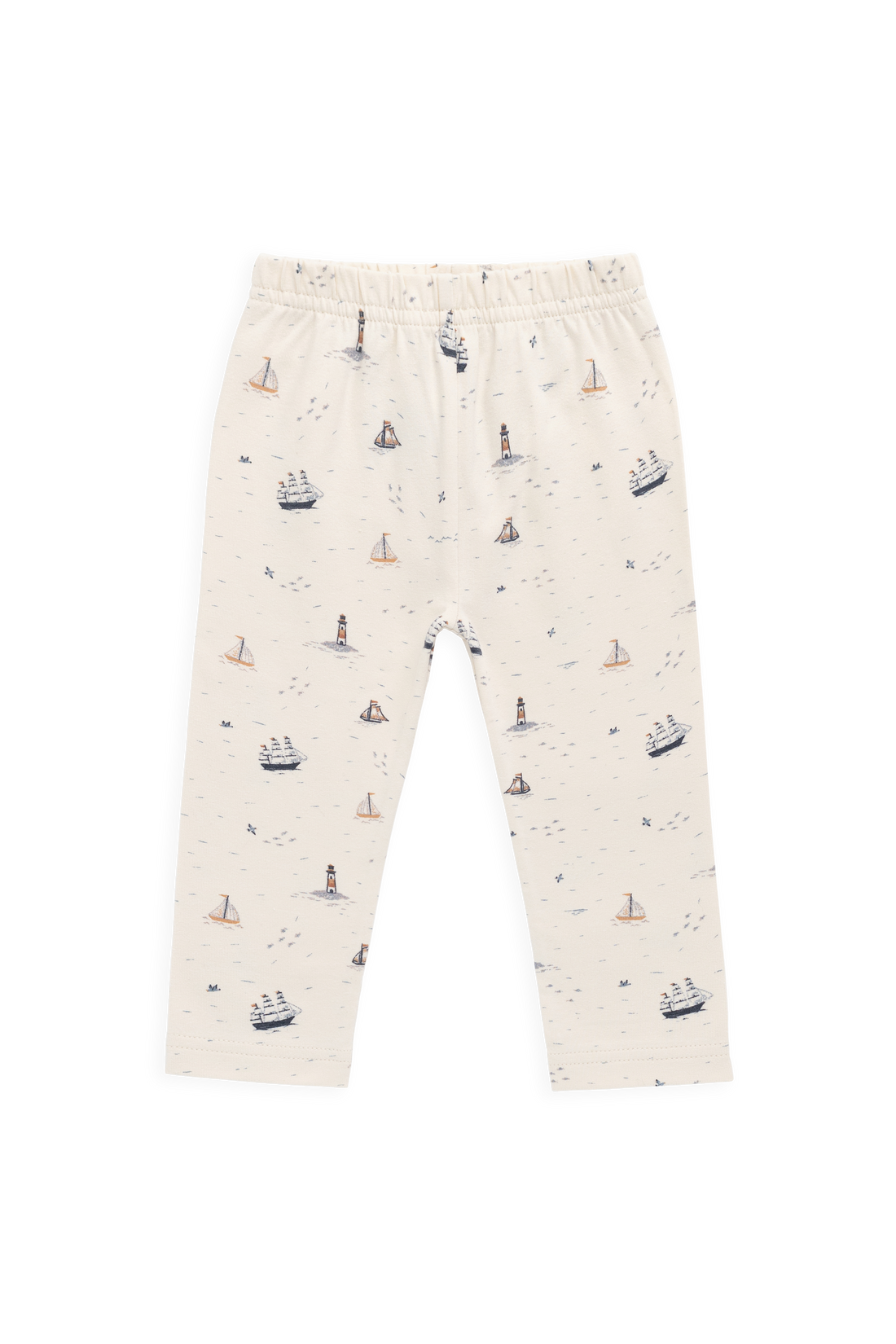 Organic Cotton Everyday Legging-Sailing Day Childrens Legging from Jamie Kay USA