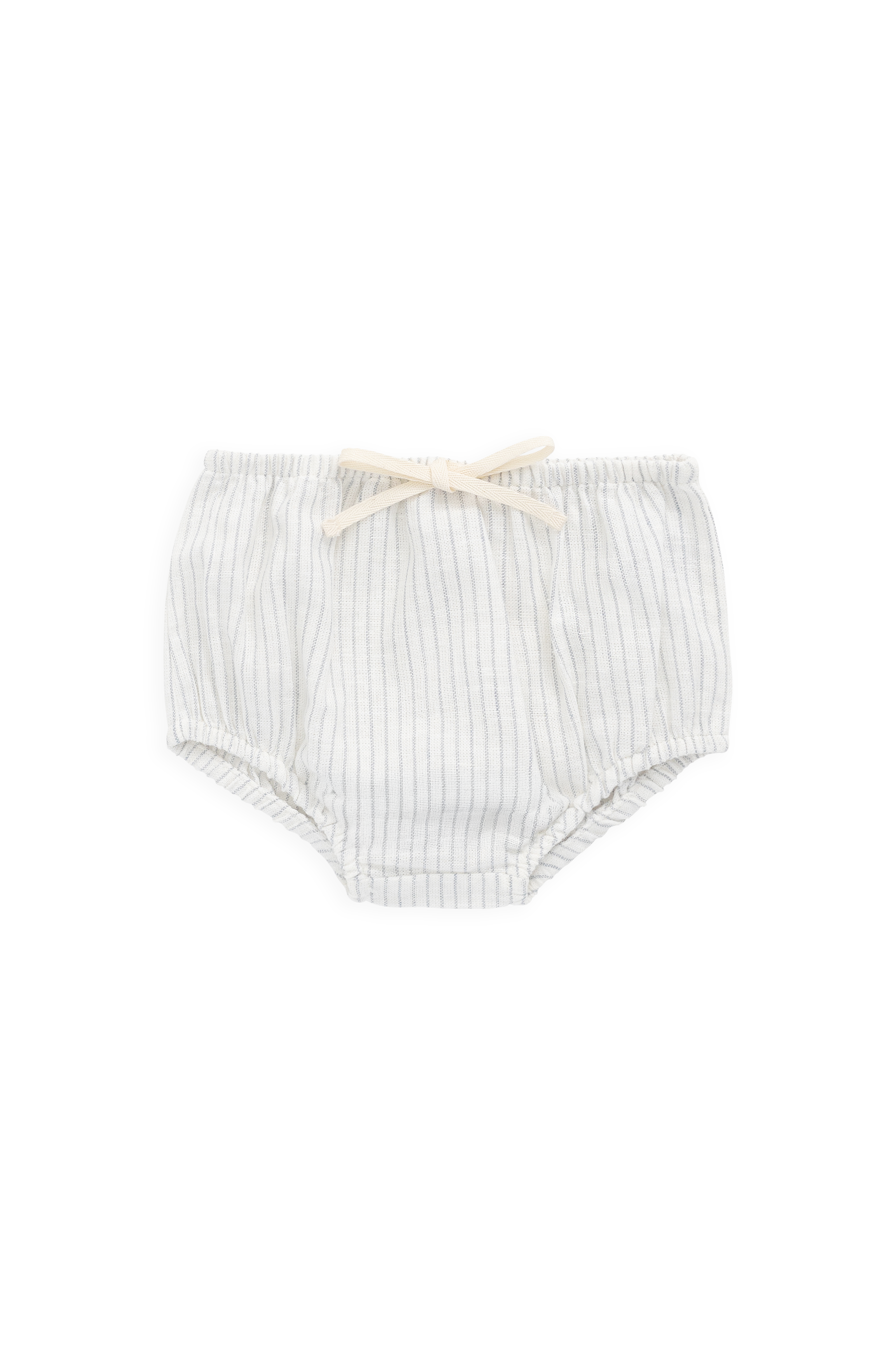 Organic Cotton Gabriel Bloomer-Mini Pinstripe Parchment / Dawn – Jamie ...