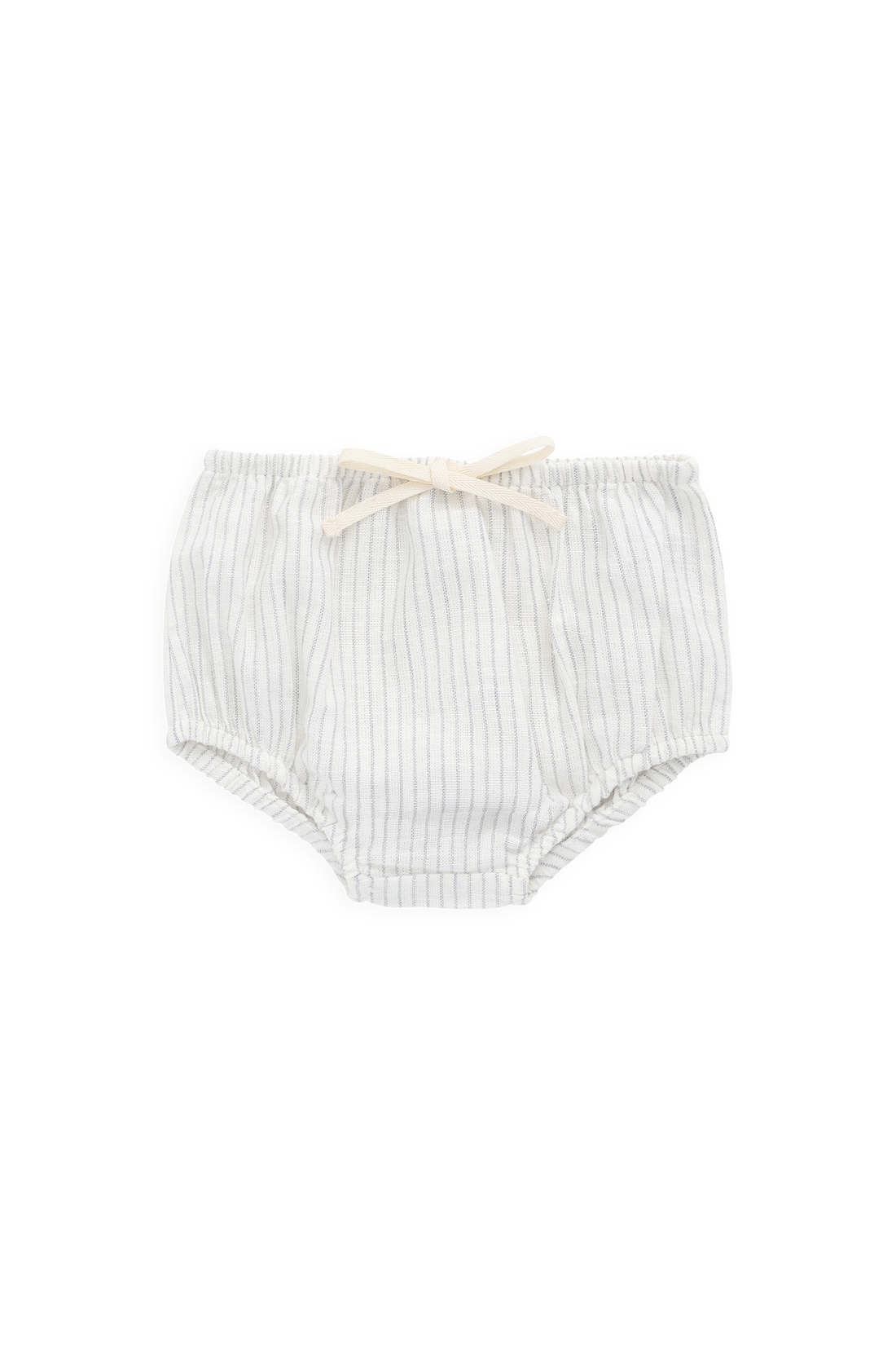 Organic Cotton Gabriel Bloomer-Mini Pinstripe Parchment / Dawn Childrens Bloomer from Jamie Kay USA