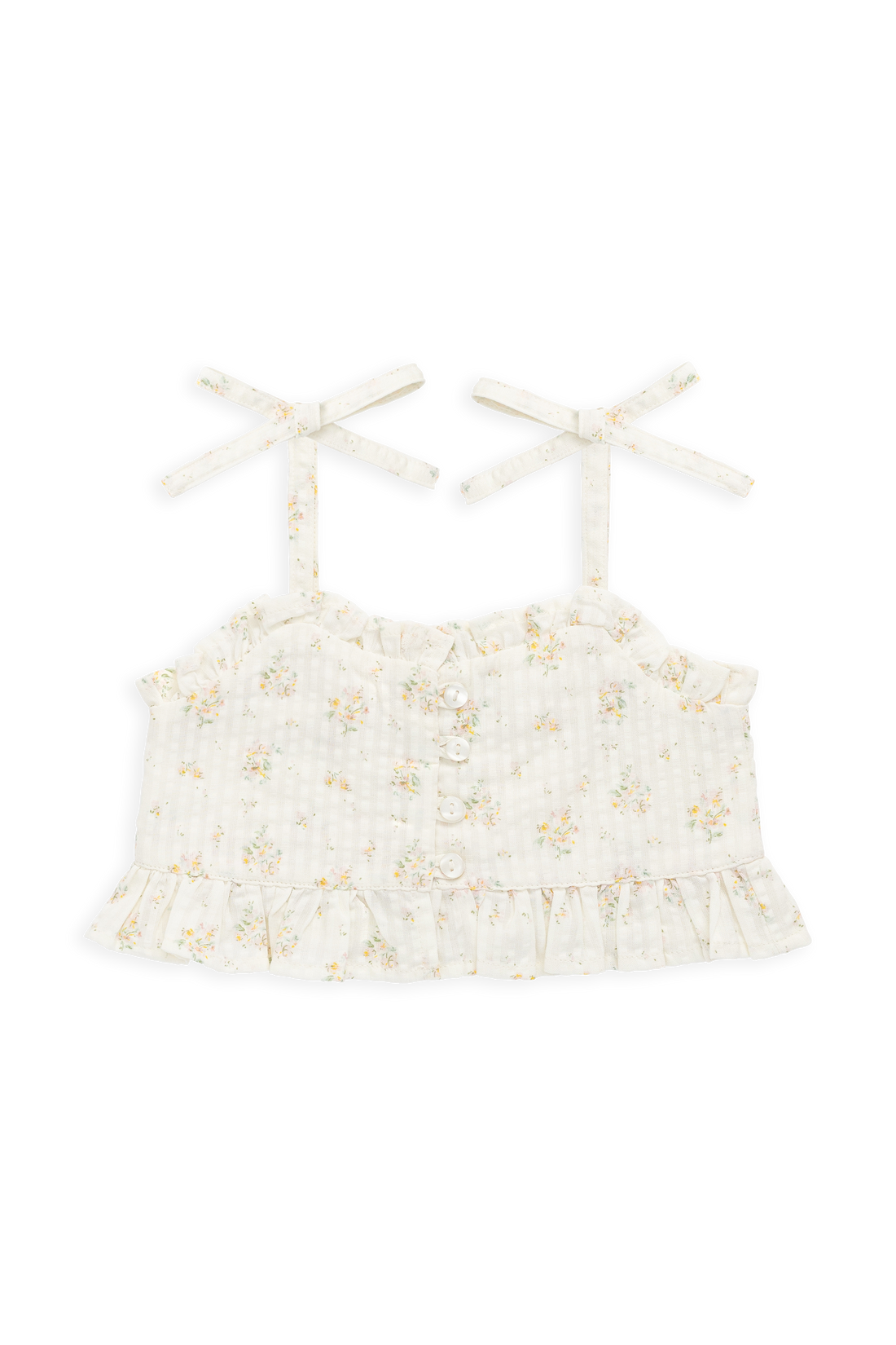 Organic Cotton Mirabel Top-Justine Parchment Childrens Top from Jamie Kay USA