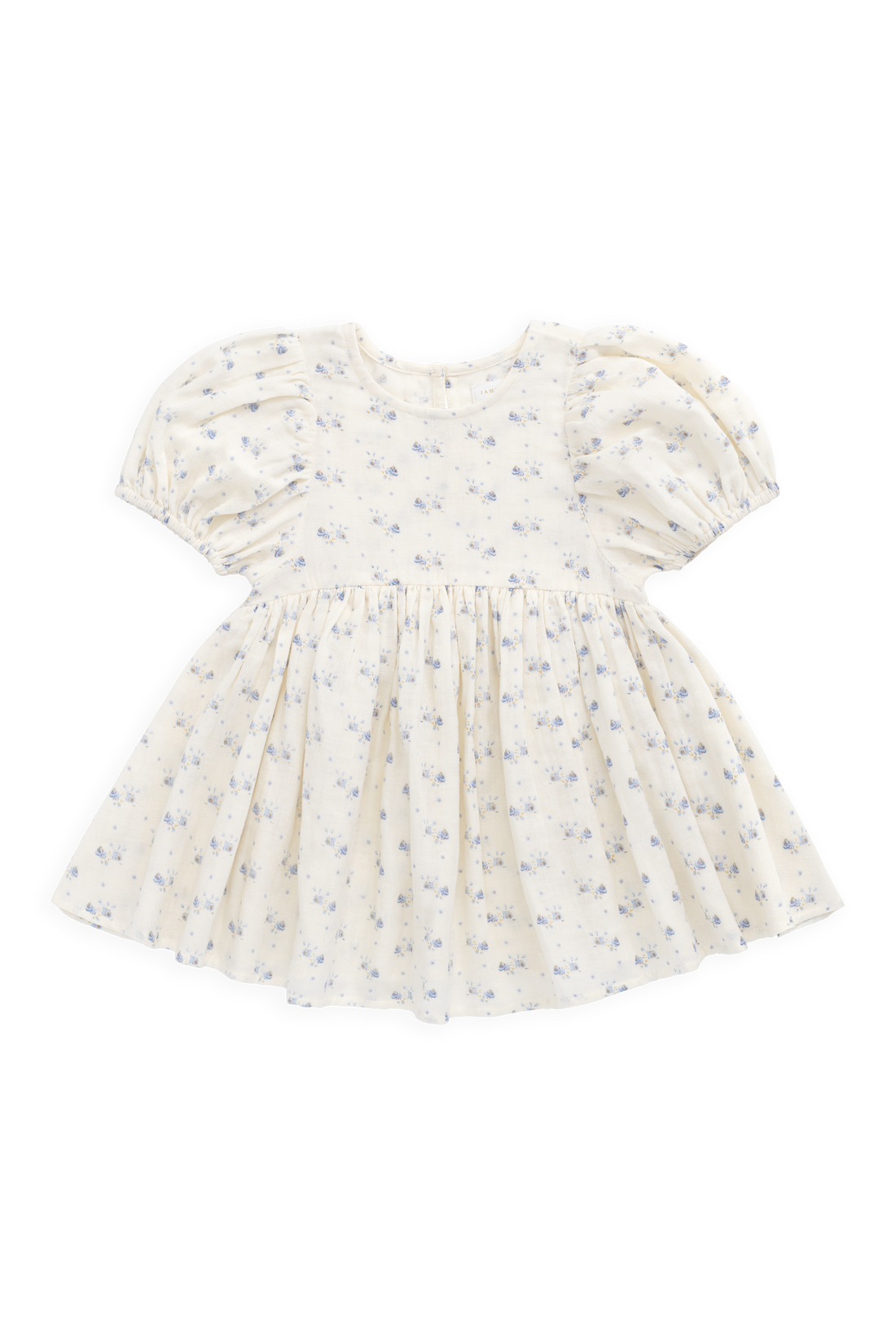 Organic Cotton Muslin Frannie Dress-Molly Blue Childrens Dress from Jamie Kay USA
