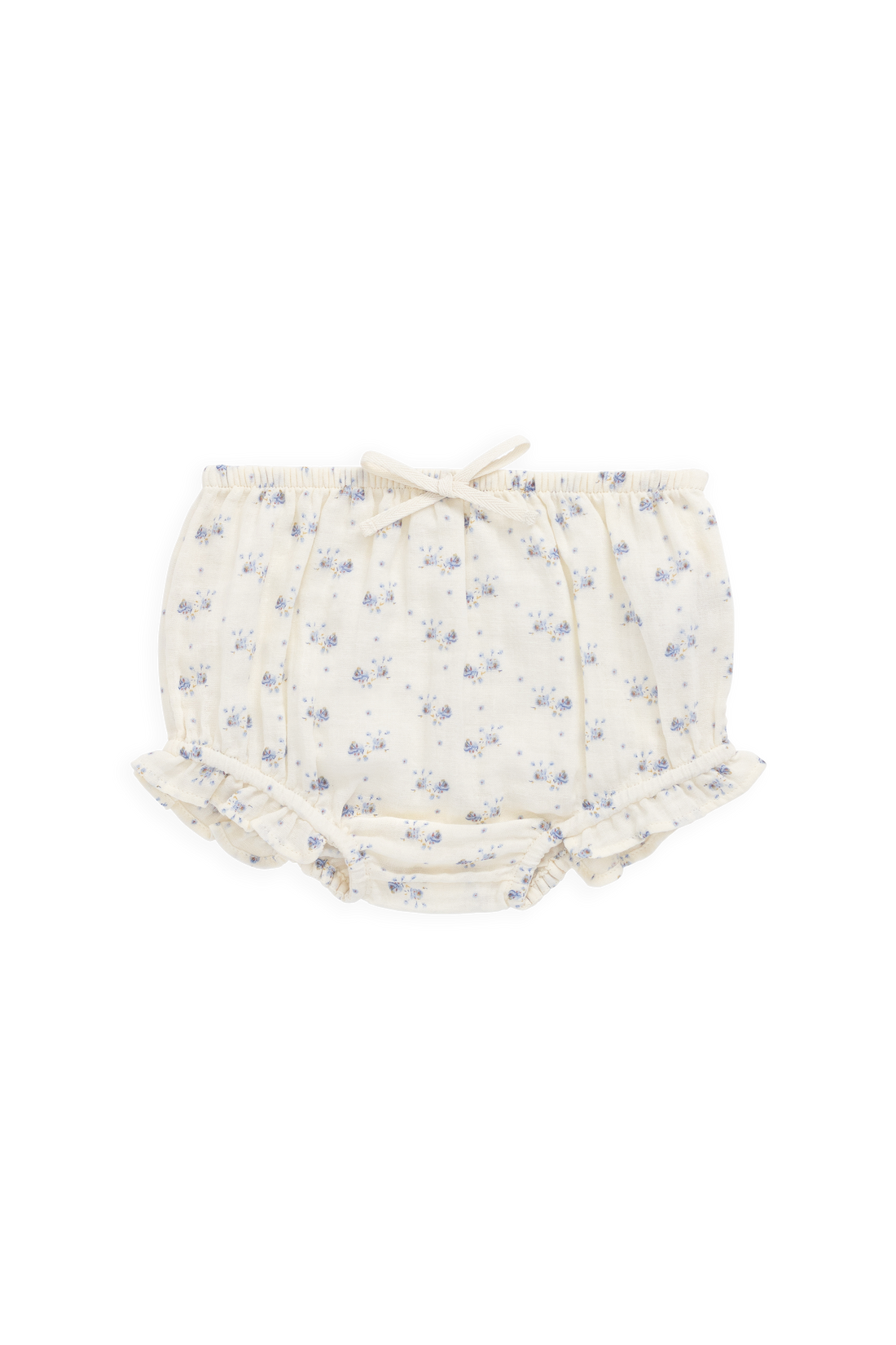Organic Cotton Muslin Frill Bloomer-Molly Blue Childrens Bloomer from Jamie Kay USA