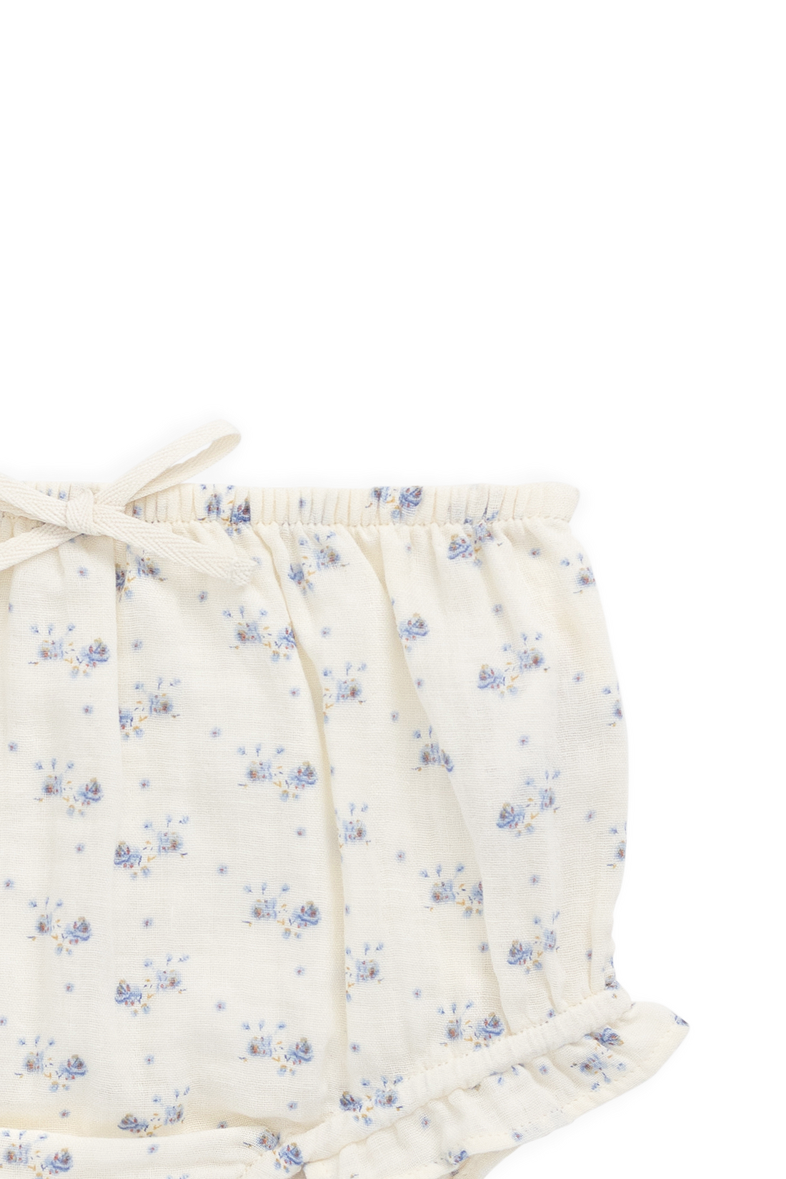 Organic Cotton Muslin Frill Bloomer-Molly Blue Childrens Bloomer from Jamie Kay USA