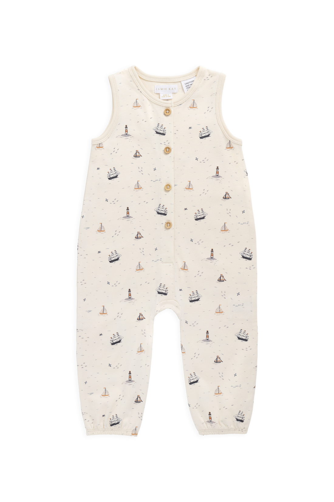 Organic Cotton Rupert Onepiece-Sailing Day Childrens Onepiece from Jamie Kay USA