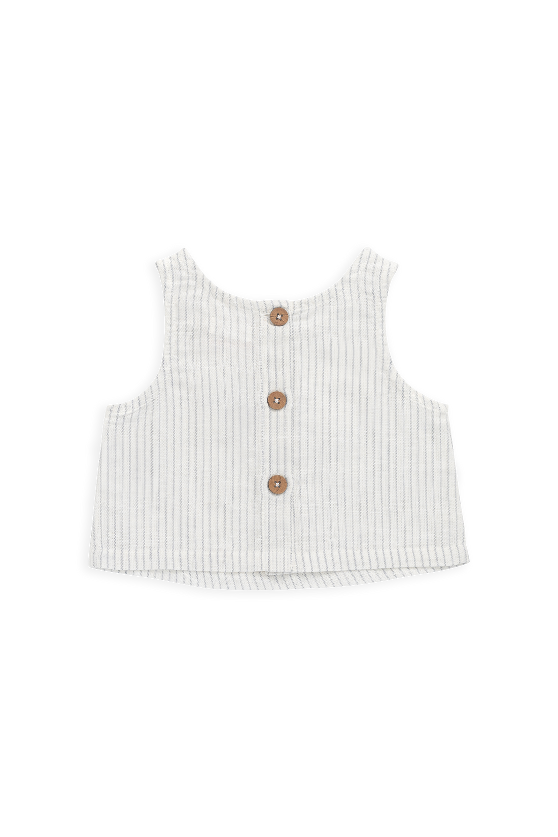Organic Cotton Winslow Top-Mini Pinstripe Parchment / Dawn Childrens Top from Jamie Kay USA